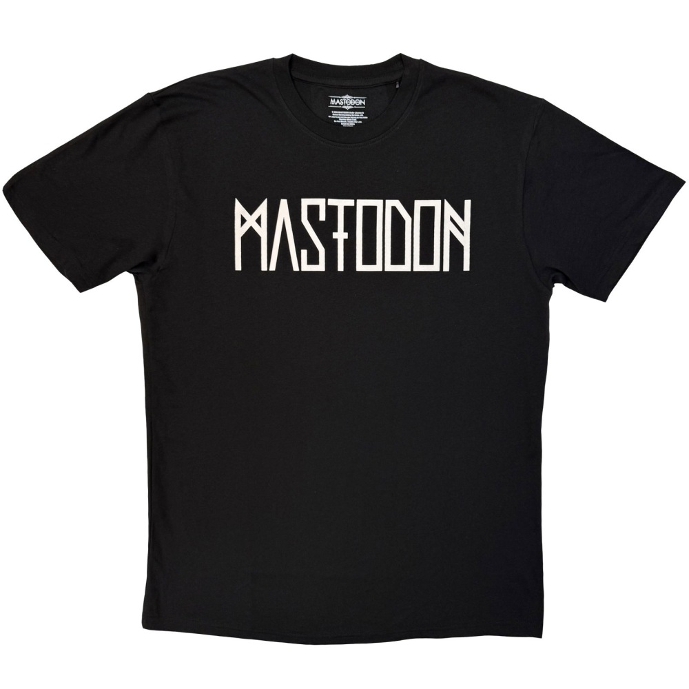 Mastodon - Logo Mono Herren TShirt - Schwarz/Weiß